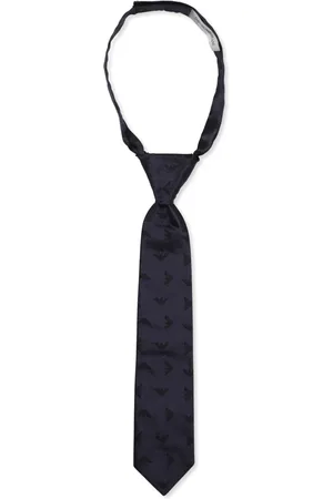 Emporio Armani Cravate à motif monogrammé