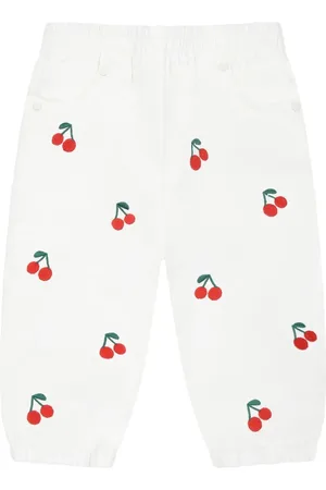 Stella McCartney Pantalon à imprimé cerise