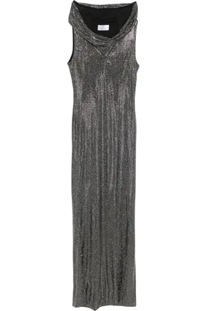 GIUSEPPE DI MORABITO Robe longue à ornements en cristal