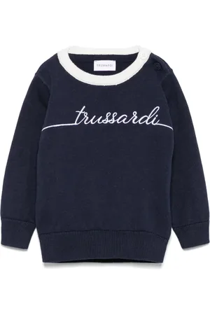 Trussardi Pull à logo brodé