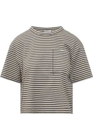 Brunello Cucinelli T-shirt à rayures