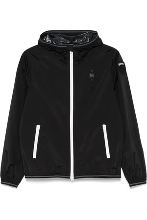 Blauer Veste à patch logo