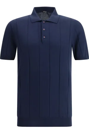 Kiton Polo en maille à design nervuré