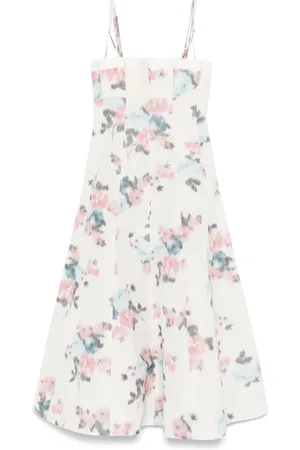 Serafini Robe longue à fronces