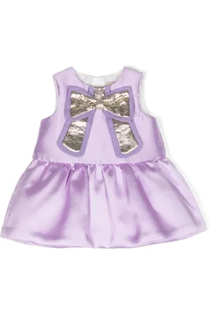 HUCKLEBONES LONDON Robe satiné à détail de nœud