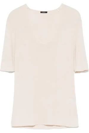 Joseph T-shirt en mérinos à design nervuré