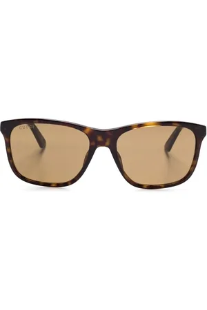 Gucci Lunettes de soleil à monture rectangulaire