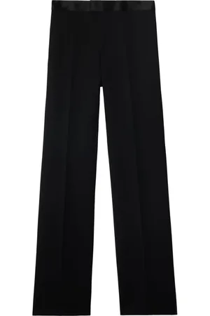 Burberry Pantalon en laine à coupe droite