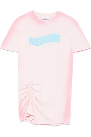 Msgm Robe courte à effet brossé