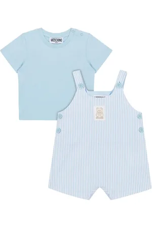 Moschino Ensemble chemise-salopette à rayures