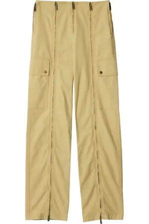 Burberry Pantalon Zip à coupe droite