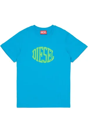 Diesel T-shirt à logo incurvé imprimé