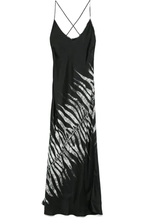 Roberto Cavalli Robe longue à imprimé Tigress
