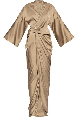 Rick Owens Robe portefeuille à coupe longue