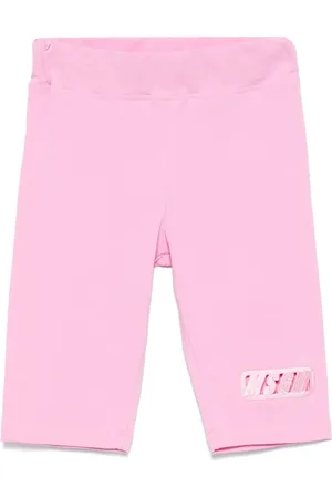 Msgm Short à logo brodé