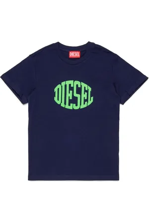 Diesel T-shirt à logo incurvé imprimé