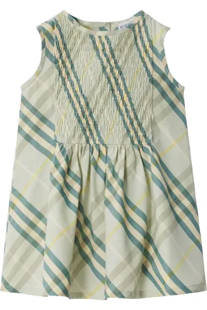 Burberry Robe en coton à carreaux