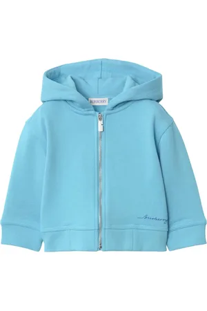 Burberry Hoodie en coton à fermeture zippée