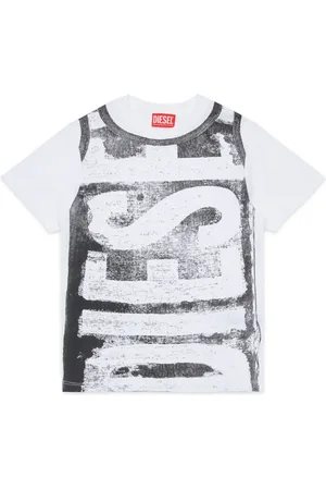 Diesel T-shirt en coton à logo imprimé