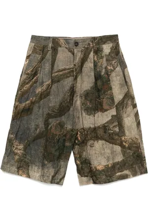 ZIGGY CHEN Short à imprimé arbre