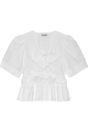 Ganni Blouse à taille péplum