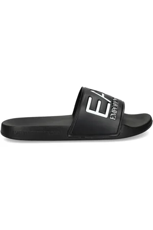 EA7 Claquettes à détails embossés