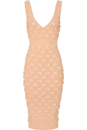 Elisabetta Franchi Robe mi-longue à détail de nœud
