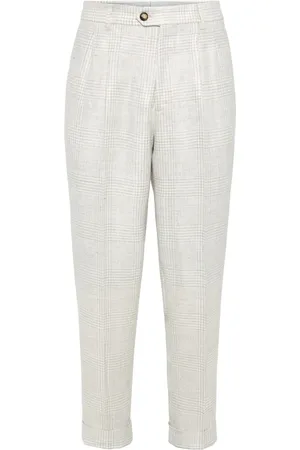Brunello Cucinelli Pantalon à détails plissés