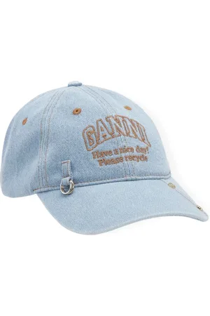 Ganni Casquette en jean à logo brodé