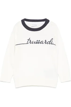 Trussardi Pull à logo brodé