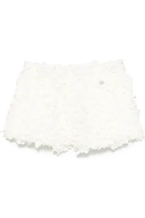 DOUUOD KIDS Short à appliqués fleurs