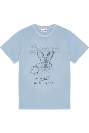 Ganni T-shirt à imprimé lapin
