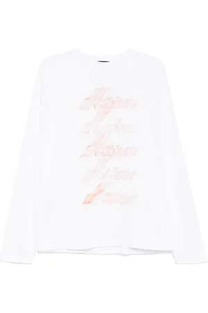 We11 Done T-shirt à logo imprimé