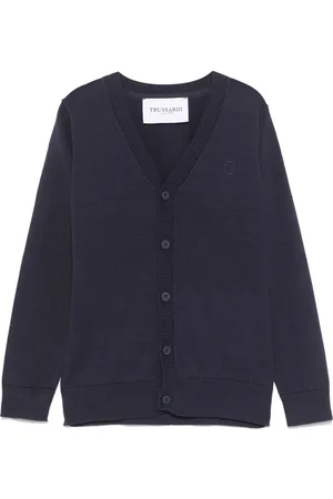 Trussardi Cardigan à logo brodé