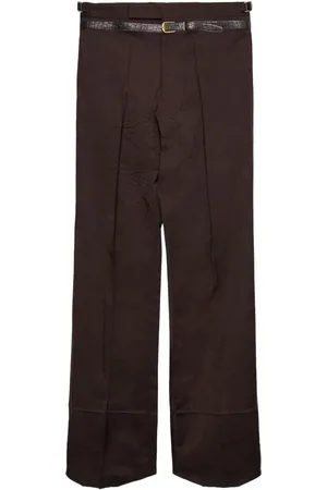 Prada Pantalon court à taille ceinturée