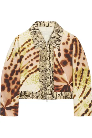 DRIES VAN NOTEN Veste en tweed à design ouvert devant