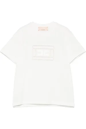 Elisabetta Franchi T-shirt à logo brodé