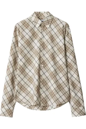 Burberry Chemise en coton à carreaux