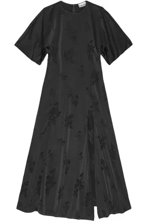 Ganni Robe à fleurs en jacquard