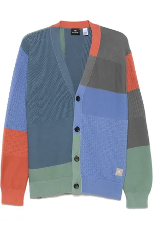 Paul Smith Cardigan en coton biologique à design colour block