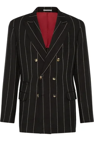 Brunello Cucinelli Blazer en sergé à rayures