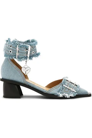 Ganni Escarpins Denim Feminine 50 mm