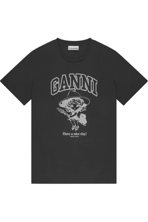 Ganni T-shirt à logo imprimé