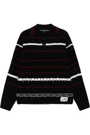Andersson Bell Polo B&W Stripe