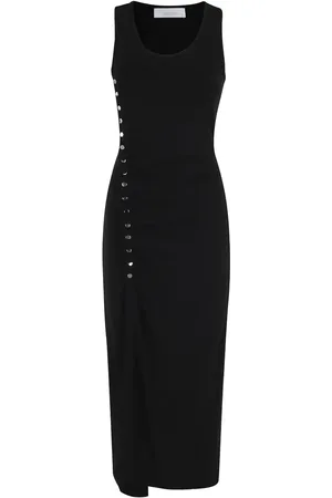 Paco rabanne Robe mi-longue à détails de clous