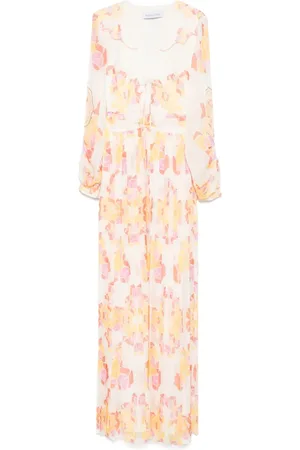 RAQUEL DINIZ Robe longue à fleurs