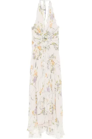 BLUMARINE Robe longue à fleurs
