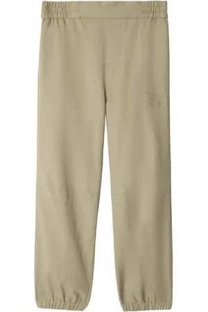Burberry Pantalon en coton à coupe droite