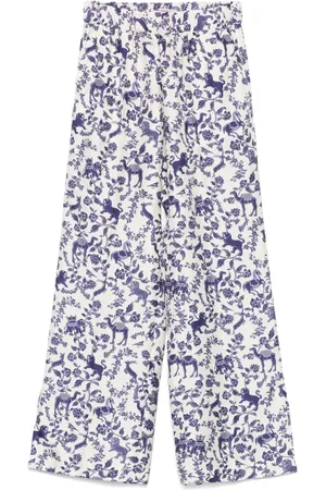ALBERTO BIANI Pantalon à imprimé graphique