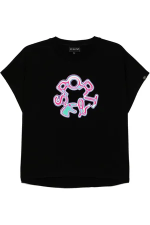 AGNÈS B. T-shirt à logo couleur